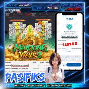 PASIFIKSLOT JACKPOT MAHJONG WAYS 2 Rp.1,300,000,- LUNAS!