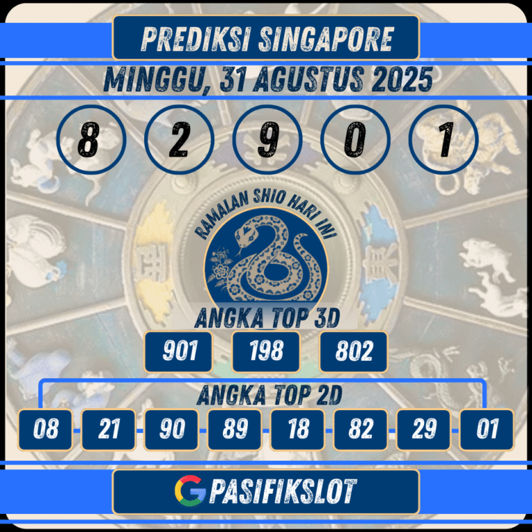 Prediksi Singaporepools 31 Agustus 2025