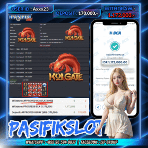 PASIFIKSLOT JACKPOT KOI GATE Rp.1,172,000,- LUNAS!