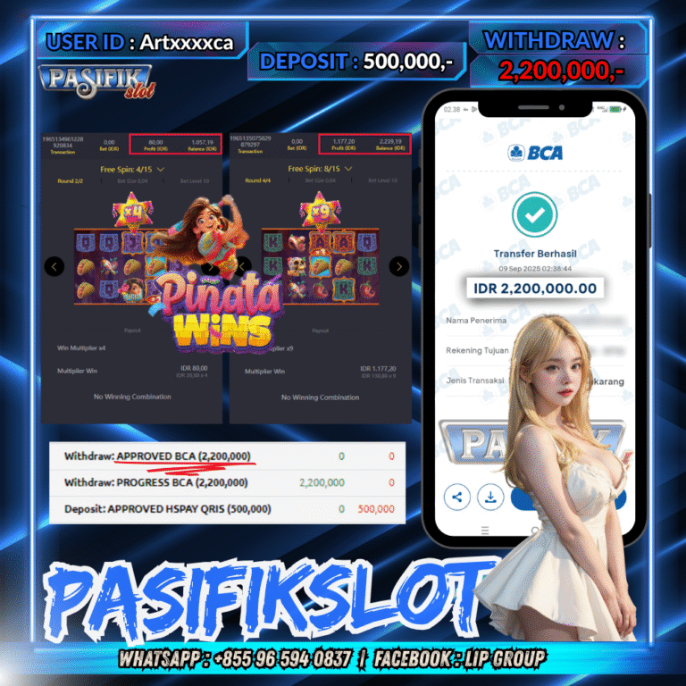 PASIFIKSLOT JACKPOT PINATA WINS Rp.2,200,000,- LUNAS!
