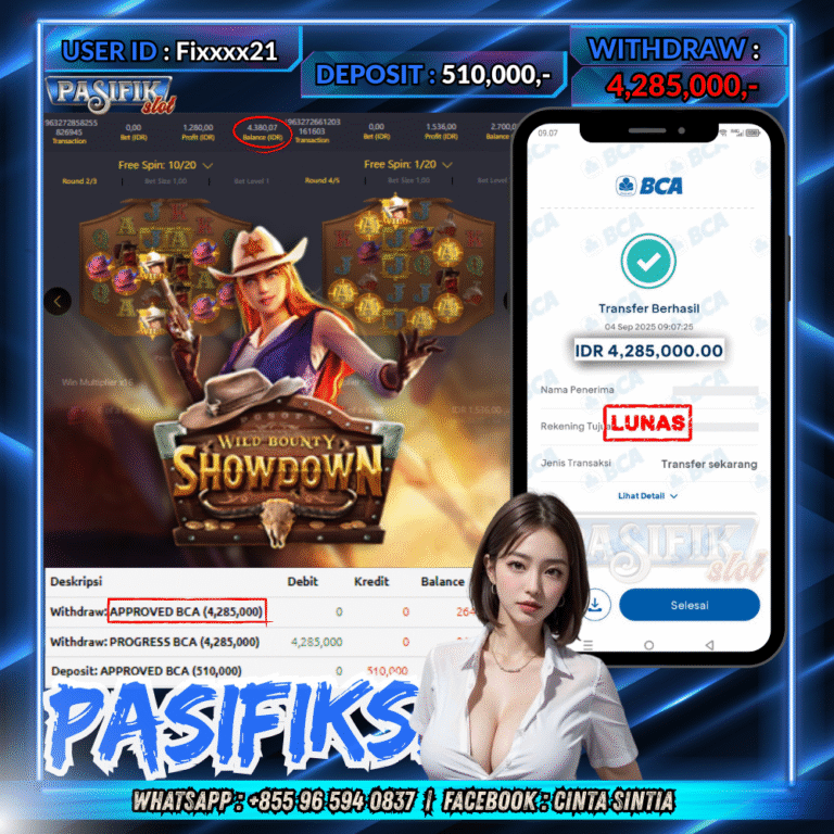 PASIFIKSLOT JACKPOT WILD BOUNTY SHOWDOWN Rp.4,285,000,- LUNAS!