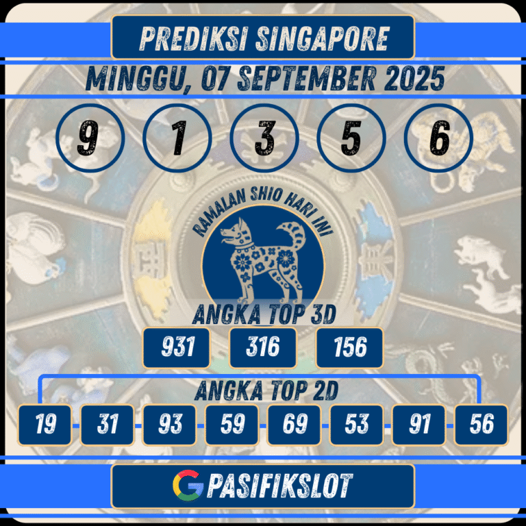 Prediksi Singaporepools 07 September 2025