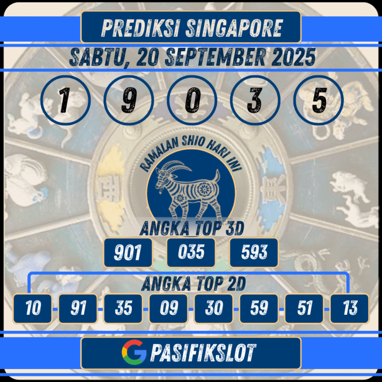 Prediksi Singaporepools 20 September 2025