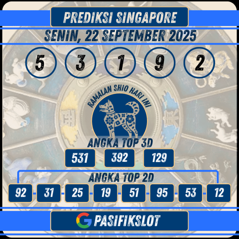 Prediksi Singaporepools 22 September 2025