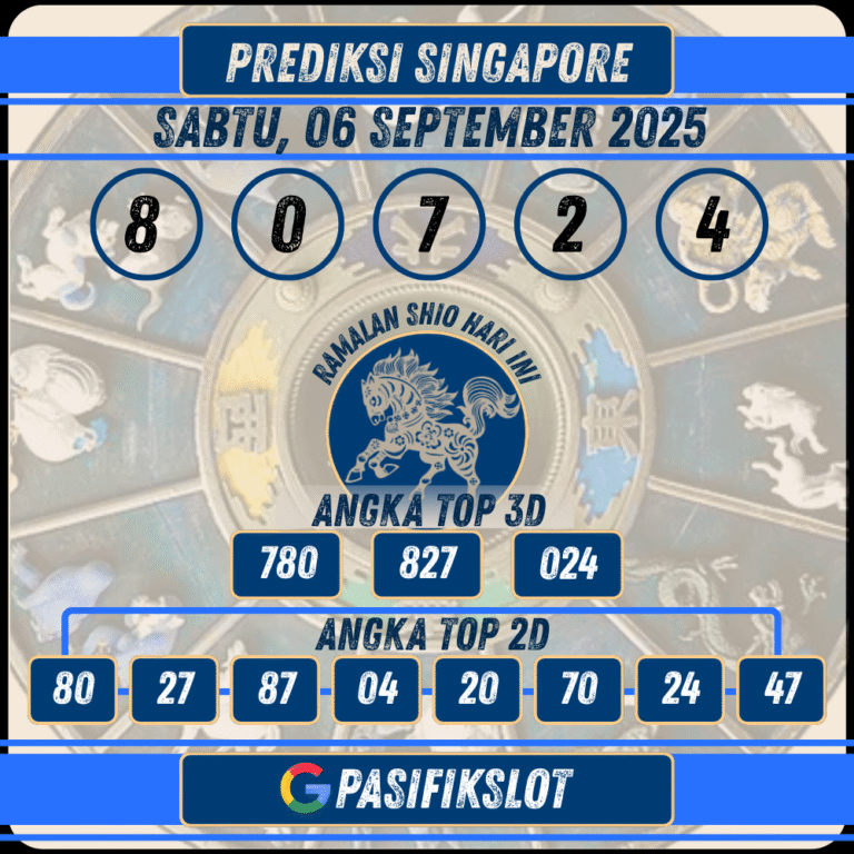 Prediksi Singaporepools 06 September 2025