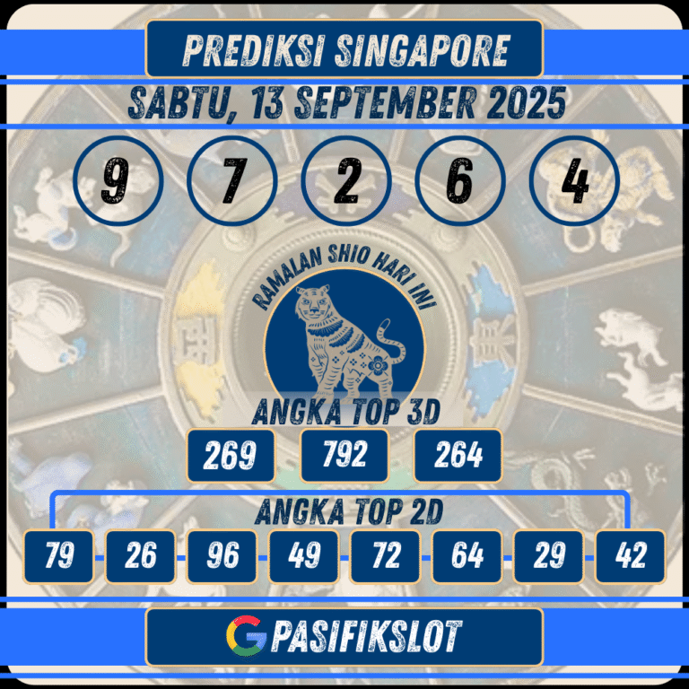 Prediksi Singaporepools 13 September 2025