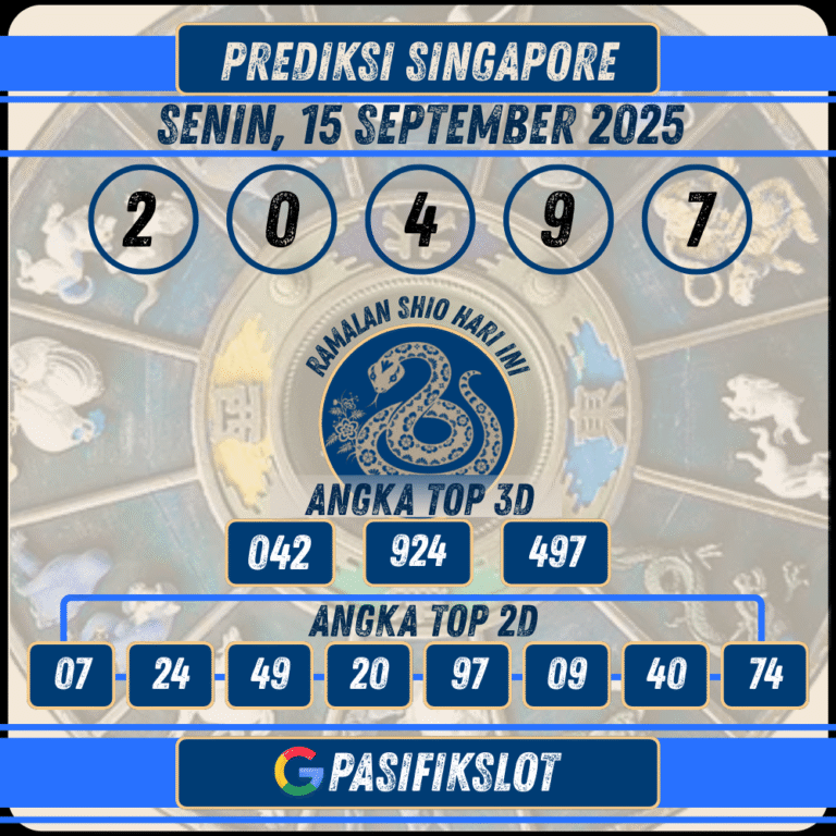 Prediksi Singaporepools 15 September 2025
